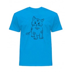 Męska koszulka z kotem 01